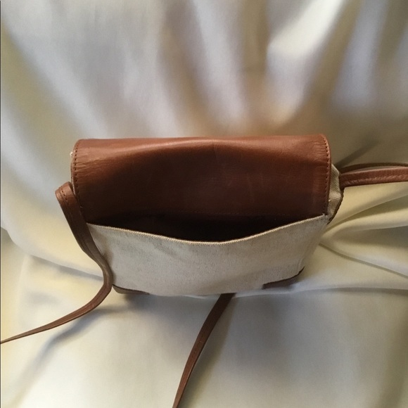 Etienne Aigner Brown and Cream Crossbody Bag - Picture 2 of 8